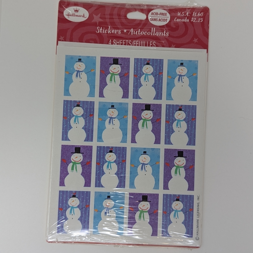 Hallmark Snowmen Stickers